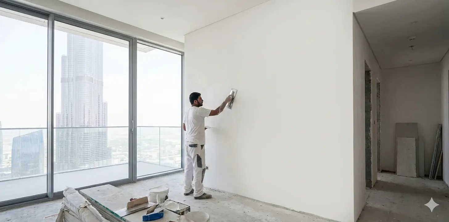 1. Wall Plaster Work Dubai