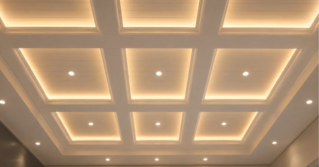 Coffered PVC False Ceiling