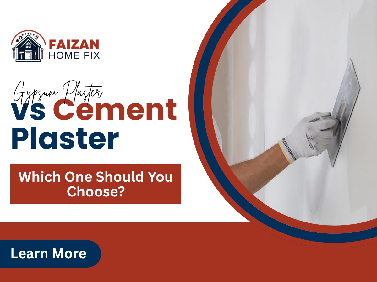 Gypsum vs Cement Plaster