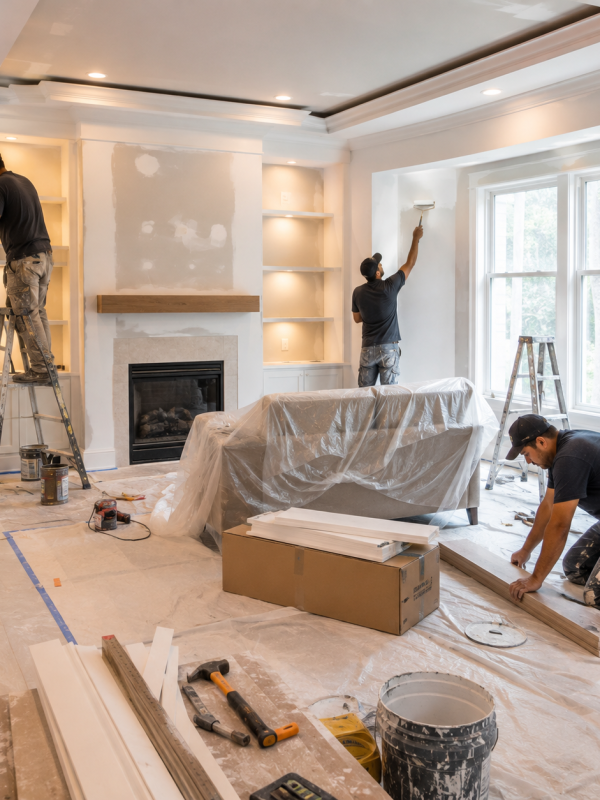 Living Room Renovation in Progress